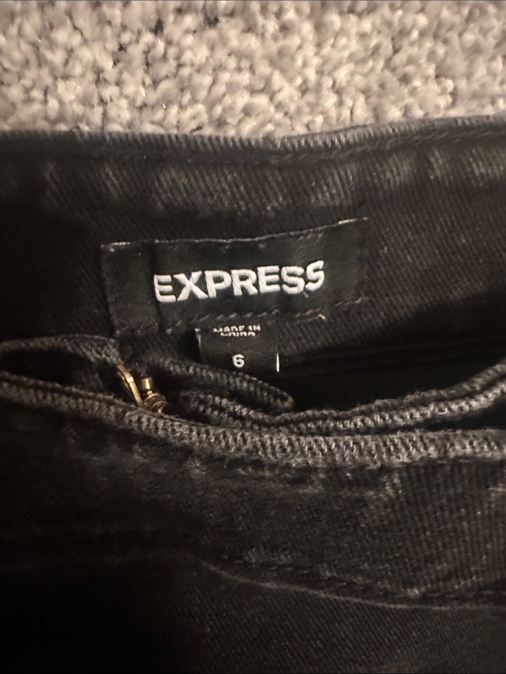 Express Women's Black Jean Skort